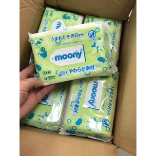 Khăn ướt Moony nội địa nhật (80 tờ/gói)