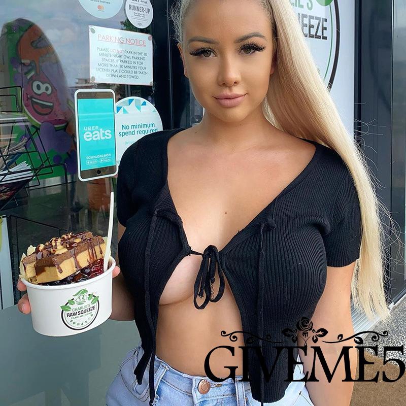 [Mã FAMAYWA giảm 10K đơn 50K] Áo Croptop Màu Trơn Thời Trang Mùa Hè Quyến Rũ Cho Nữ | BigBuy360 - bigbuy360.vn