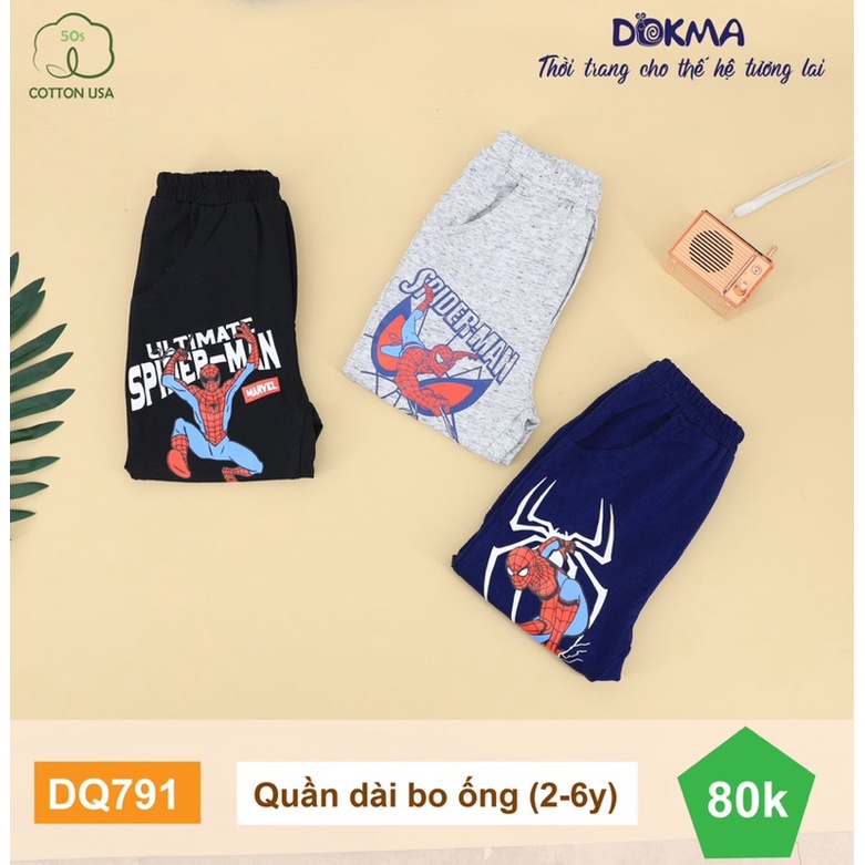 Quần bo ống cotton mỏng Dokma