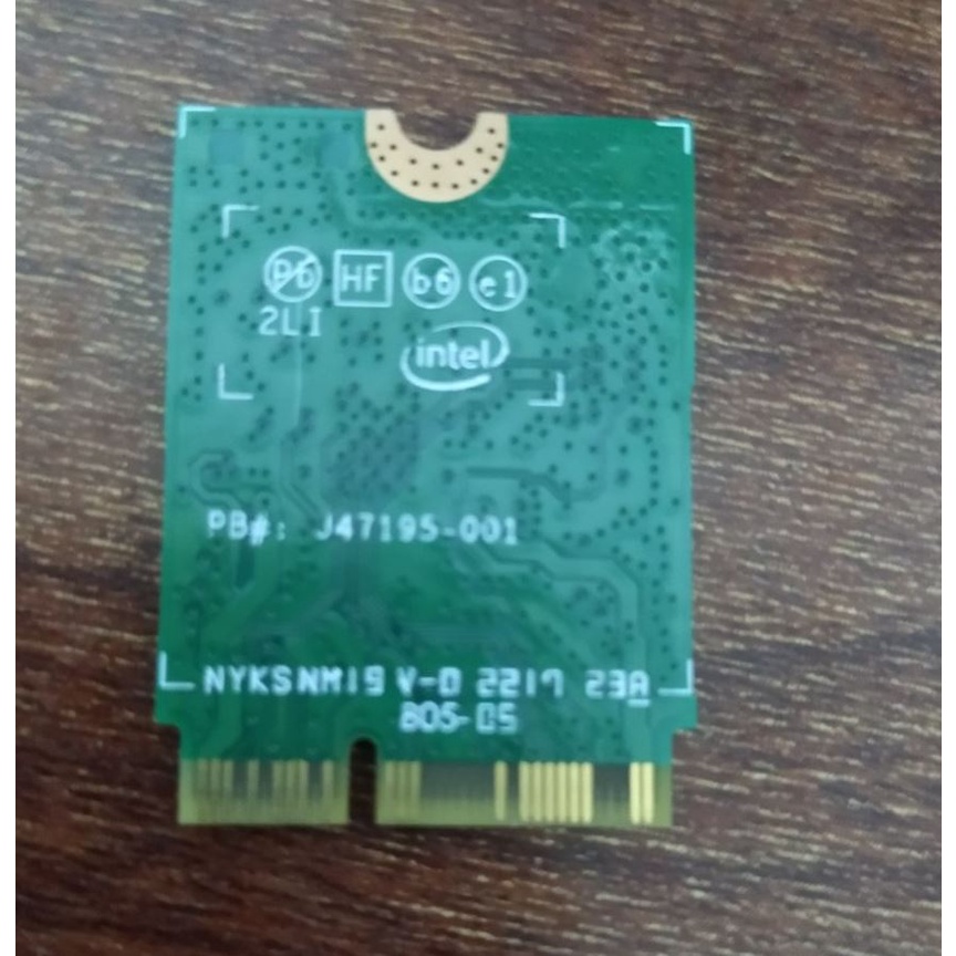 Card thu sóng wifi laptop Intel Dual Band Wireless AC 9560NGW Wifi 802.11ac 1.73Gbps 2 băng tần, Bluetooth 5.1
