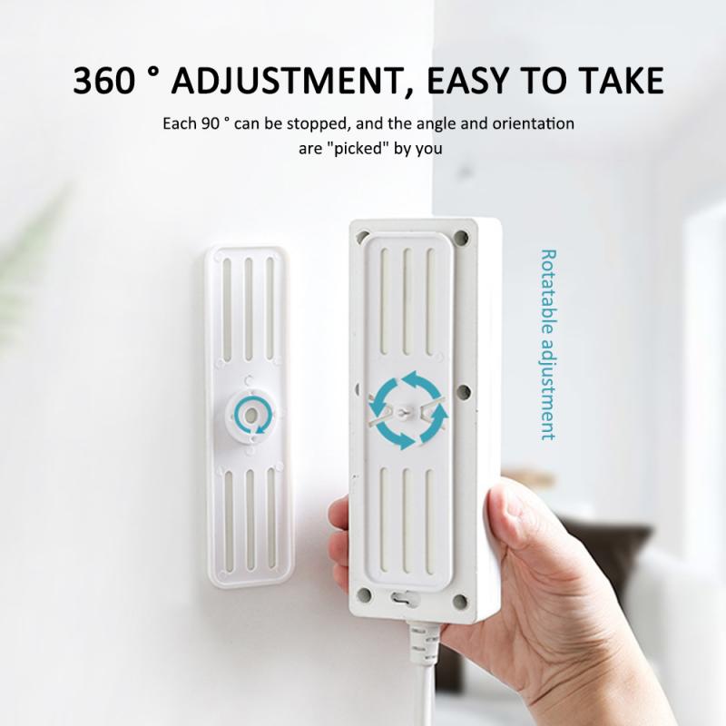 POWER Kẹp Giữ Dây Cáp Gắn Tường Xoay 360 Độ Tiện Dụng