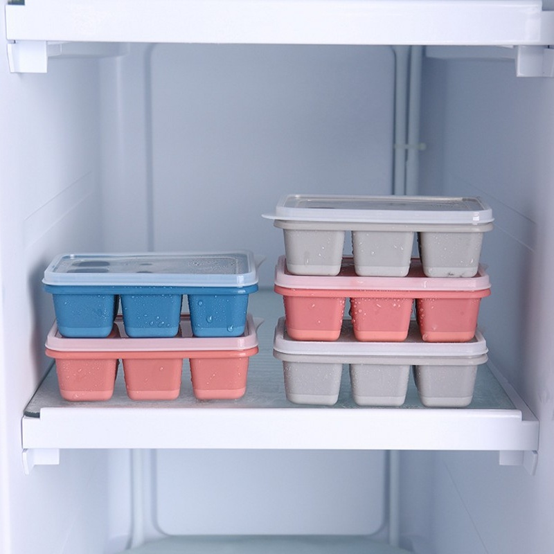 Khay Làm Đá 6 Ngăn Hình Vuông Đa Năng Cho Nhà Bếp