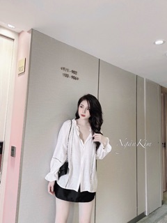 SỈ ÁO SƠ MI TRẮNG TAY BÈO 2 KIỂU