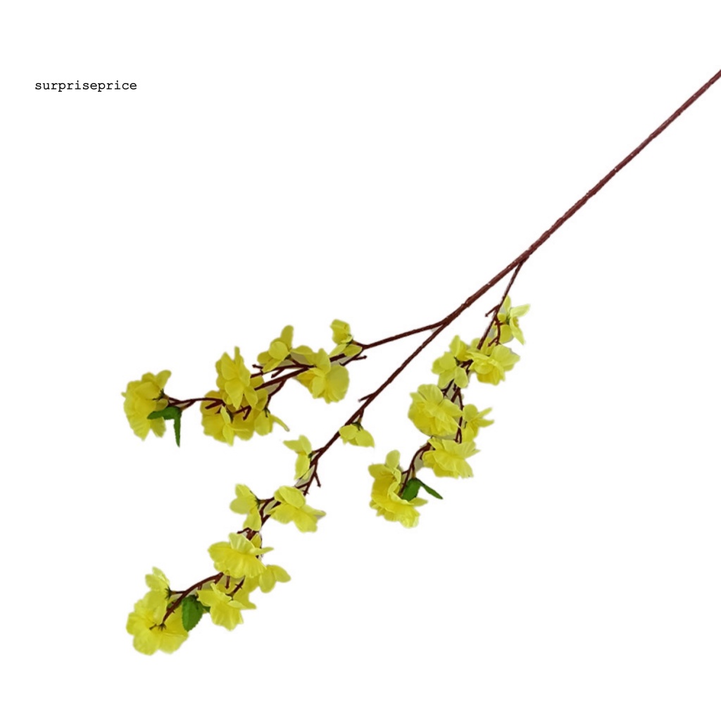 Set 2 Bó Hoa Đào Giả Trang Trí Đa Dụng Chất Lượng Cao