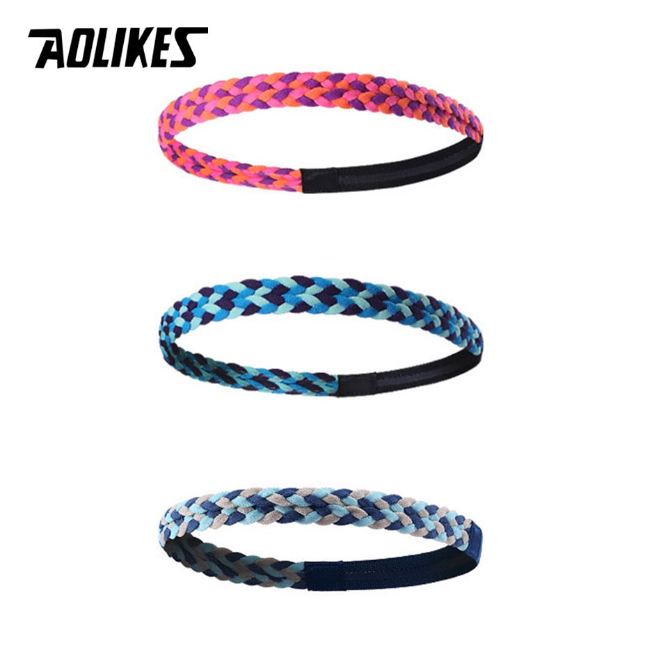 Aolikes Băng Đô Thể Thao Bằng Silicone Co Giãn Chống Trượt Dành Cho Nam Và Nữ