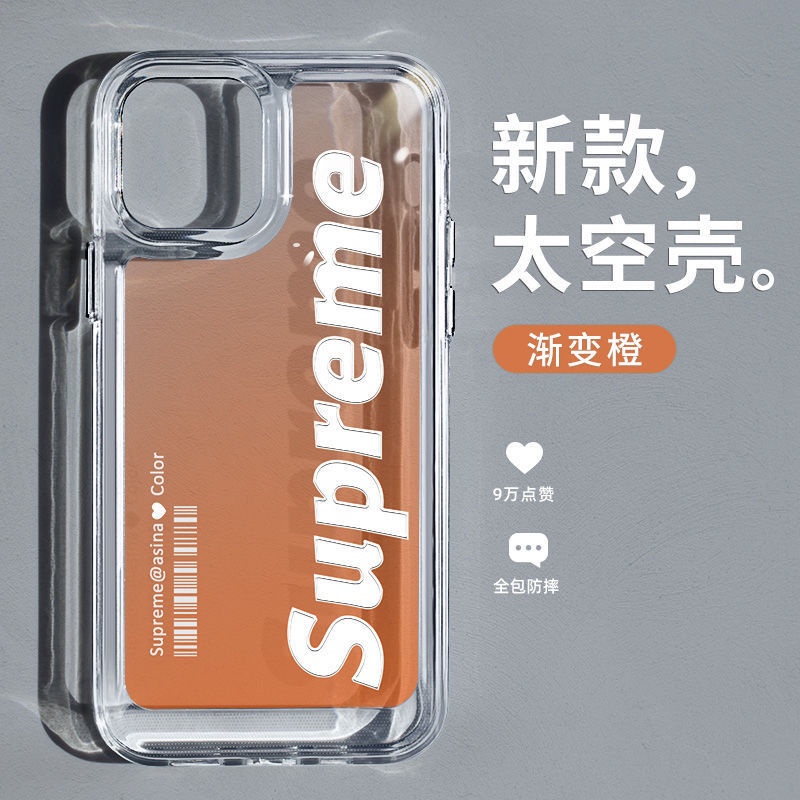 SANRIO Ốp Điện Thoại Cứng Trong Suốt Chống Sốc In Logo supreme Cho iPhone 14 11 13 12 X XS Pro Max xr Mini xr