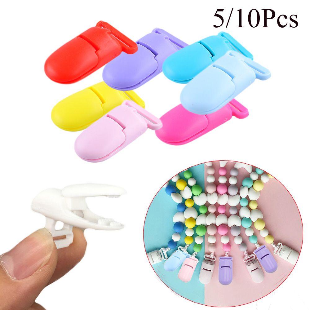 NIUYOU Set 5 / 10 Kẹp Núm Vú Giả Nhiều Màu Sắc Cho Bé Mọc Răng