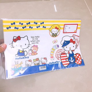 Giấy bao tập + nhãn + giấy kiếng ( 1 xấp - 10 tờ)