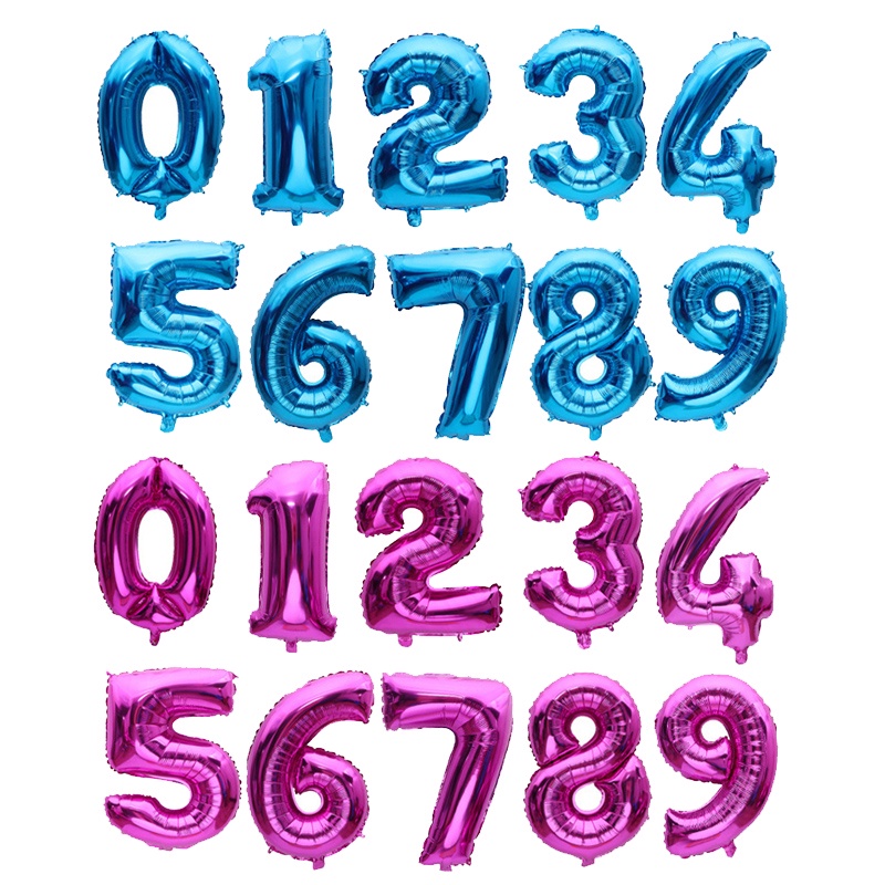 Bong Bóng Lõi Nhôm Hình Chữ Số 32 Inch Dùng Trang Trí Tiệc Sinh Nhật