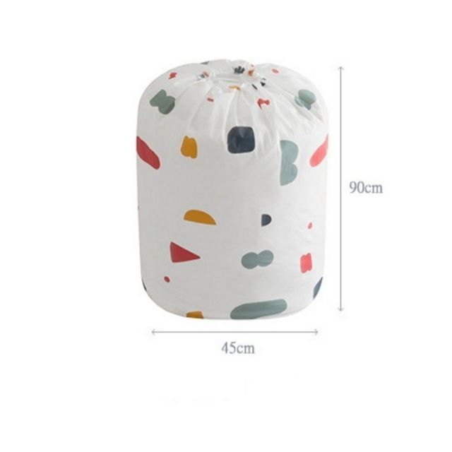 Túi đựng chăn màn quần áo dây rút chống thấm tiện dụng | Túi nhựa dây rút 45 x 90cm