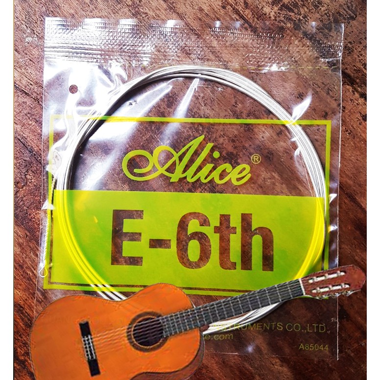 Dây lẻ đàn Guitar Classic - dây số  6( E), hiệu ALICE NHẬP KHẨU