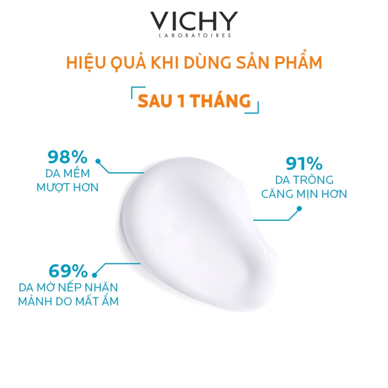 Kem dưỡng ẩm cung cấp nước cho da căng mịn ẩm mượt Vichy Aqualia Thermal Rehydrating Cream-Light 50ml