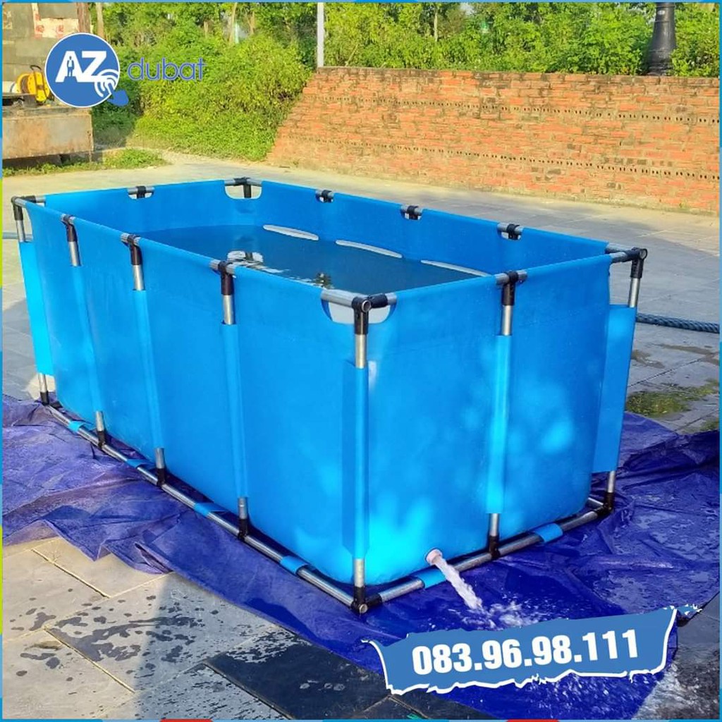 Bể bạt nuôi cá koi KT 1.5x1.2x0.8m - Ý Tưởng Việt