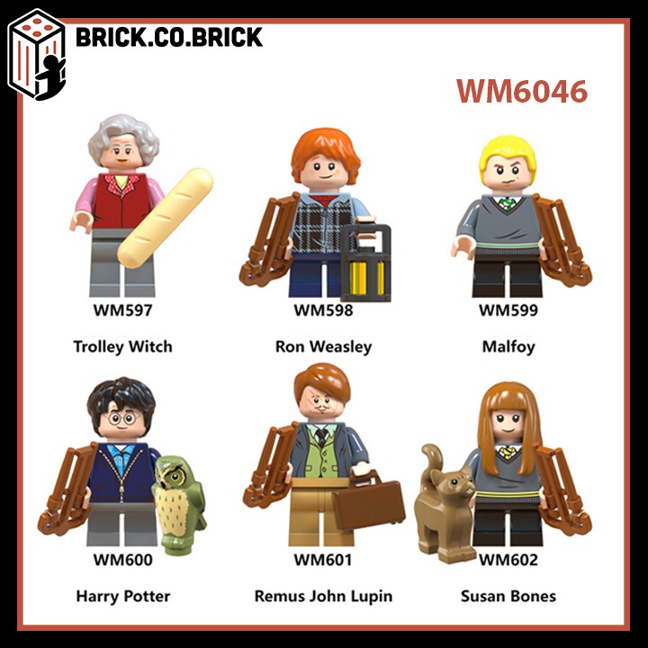 WM6046 - Minifigures các nhân vật trong Harry Potter - Đồ chơi Lắp ghép Xếp hình Mini Mô hình: Hagrid, Dumbledore