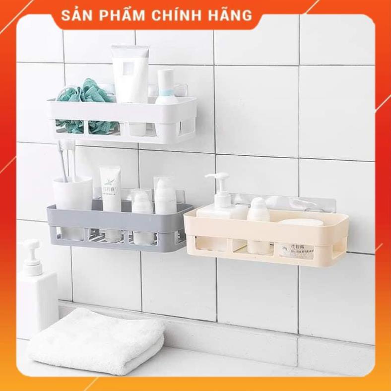 Kệ Dán Tường Nhà Tắm,Nhà Bếp Tiện Dụng (Kèm 2 Miếng Dán)