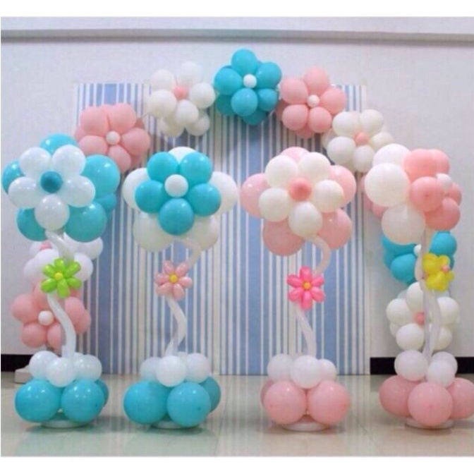 Miếng Nhựa Kết Bong Bóng Thành Hình Bông Hoa Trang Trí Sinh Nhật, Phụ Kiện Trang Trí Sinh Nhật Happy Birthday