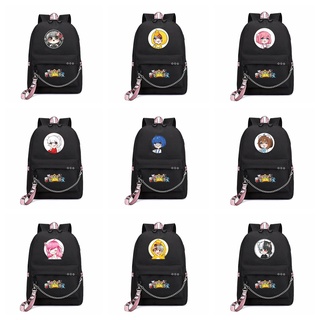 Balo thông minh in hình HERO TEAM Simmy Phong cận Siro Mr Vịt Sammy Đào Timmy Kairon Timy Kamui cổng sạc tiện dụng