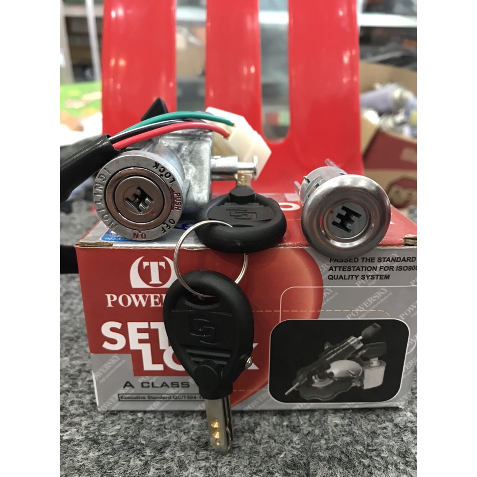 Ổ khoá 6 cạnh lắp cho xe DR, Wa 100, Wave cũ