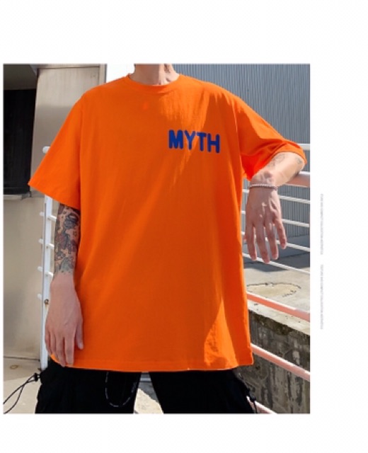 ÁO THUN CHỮ MYTH UNISEX TAY LỠ FORM RỘNG AU026 | BigBuy360 - bigbuy360.vn