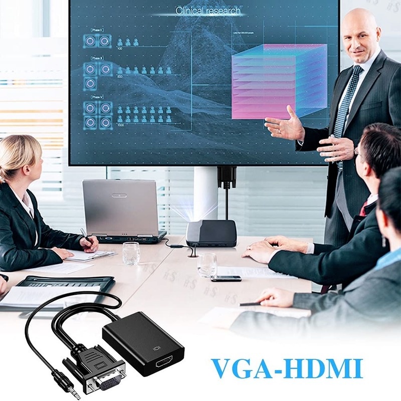 Cáp Chuyển Đổi FREEL 1080P Full HD VGA Sang HDMI VGA HD Cho PC Laptop Sang HDTV