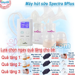 Máy Hút Sữa Spectra 9 Plus Đôi Tặng Kèm combo khủng