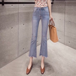 Quần jeans ống loe rách ulzzang (ẢNH THẬT Ở CUỐI)