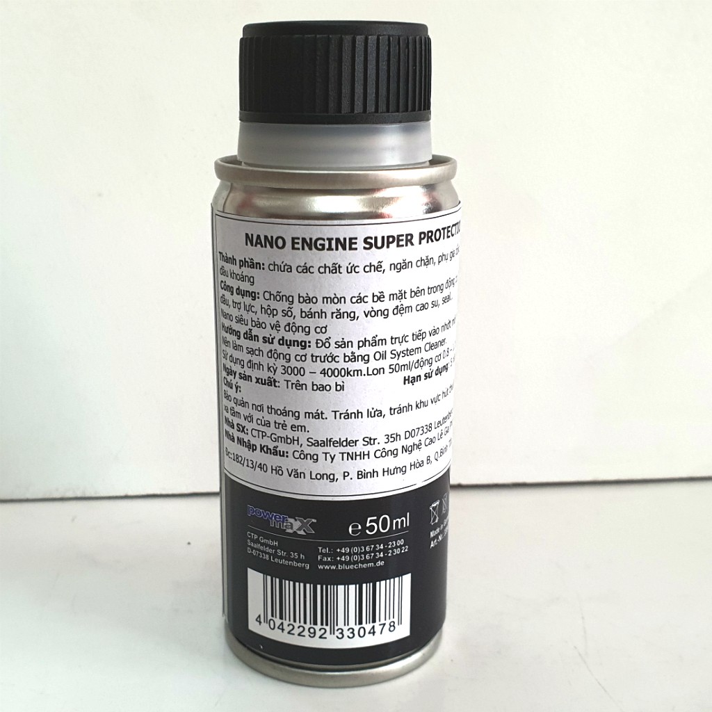 Phụ gia nhớt kéo dài thời gian thay nhớt Nano Bluechem Nano Engine Protect &amp; Seal 50ML