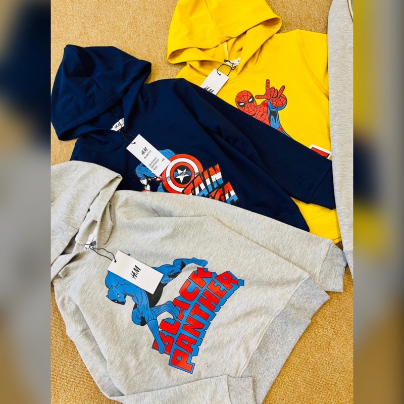Bộ Nỉ Hoodie Bé Trai Siêu Nhân HM - Bộ nỉ bé trai áo hoodie