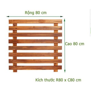 Khung hoa hồng leo Ngang C80cm - ban công xanh