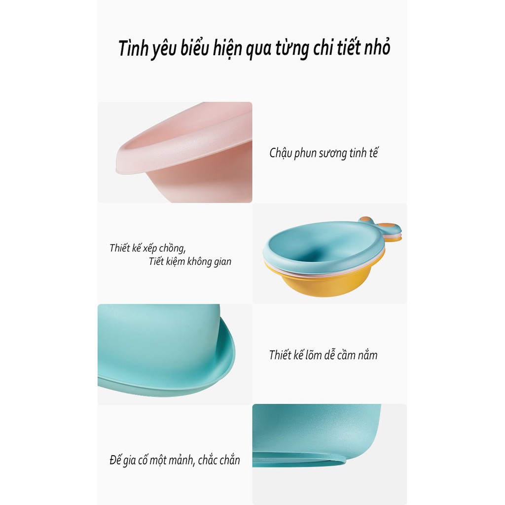 Set 3 thau rửa cho bé BC BABYCARE tiện dụng có thể xếp chồng - BC3086