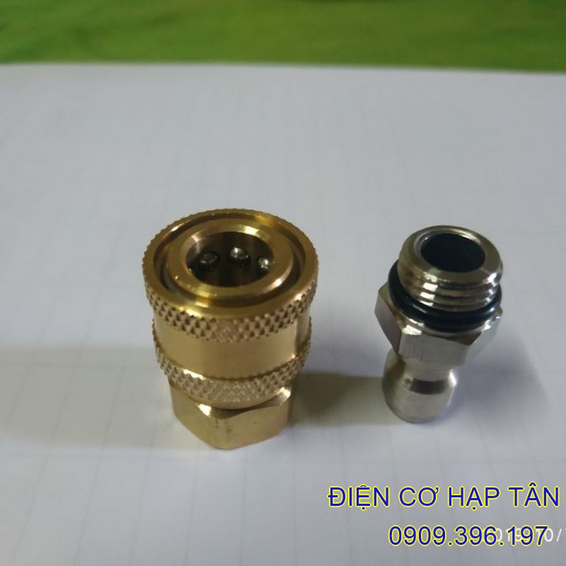 BỘ KHỚP NỐI NHANH REN 14MM CHO MÁY RỬA XE