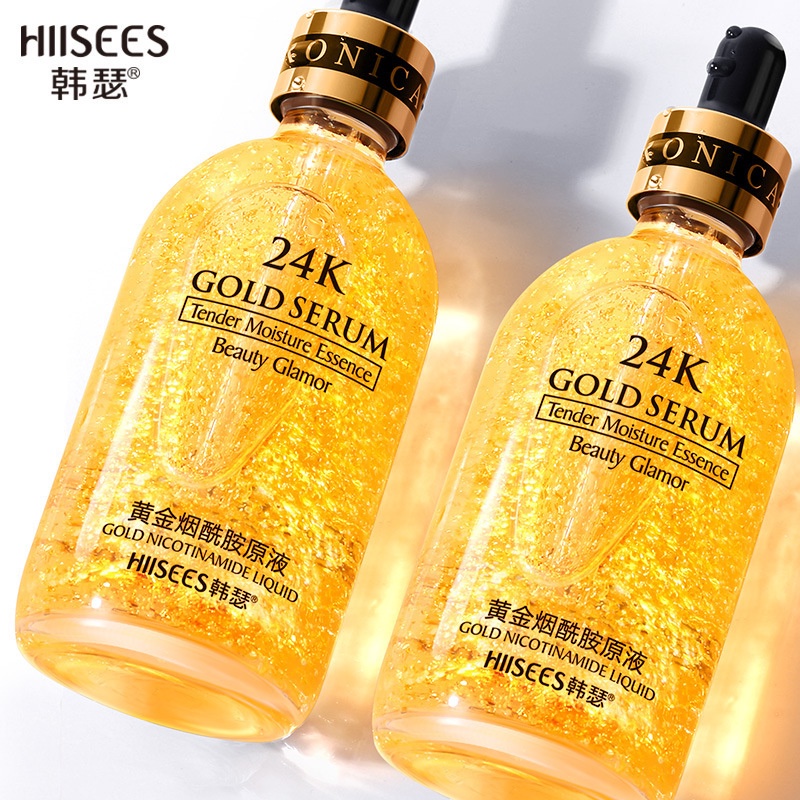 Tinh Chất Vàng 24K Hyaluronic Acid Dưỡng Ẩm Làm Trắng Da Chống Nếp Nhăn 30ml