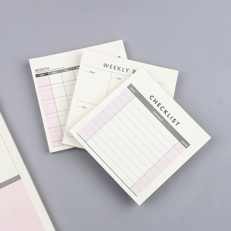 Giấy Note Checklist, Weekly Plan Lập Kế Hoạch Ghi Chú Theo Tuần, Theo ...