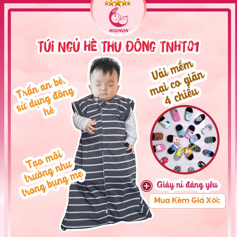 Túi Ngủ Giá Rẻ𝑭𝑹𝑬𝑬𝑺𝑯𝑰𝑷  Chăn Hè Thu Đông Giúp Bé Ngủ Ngon - TNHT01