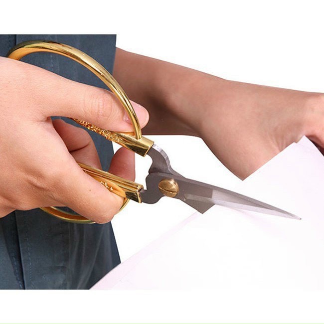 Kéo rồng vàng chạm khắc rồng cao cấp-chống rỉ sét