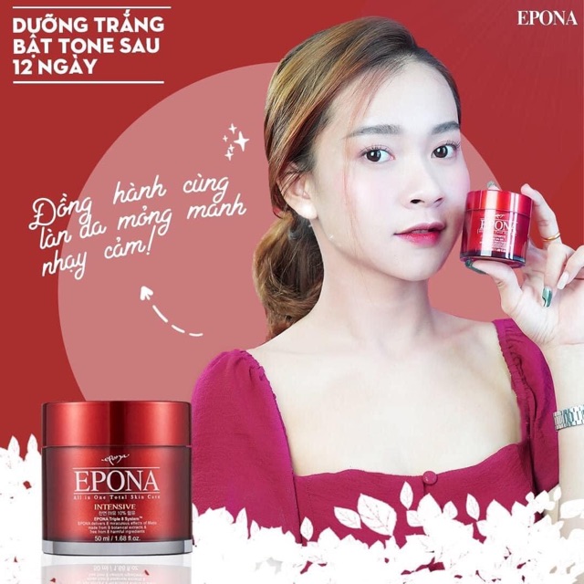 Kem dưỡng trắng, căng bóng da dầu ngựa epona