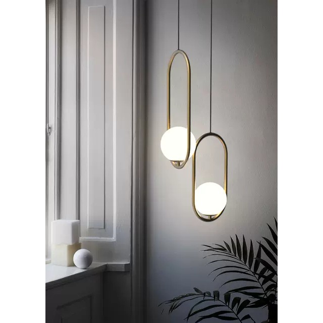 Ảnh thật - Đèn thả chao tròn, đèn thả bàn ăn, đèn thả phòng ngủ, đèn trang trí, đèn decor, đèn trần- tặng bóng led