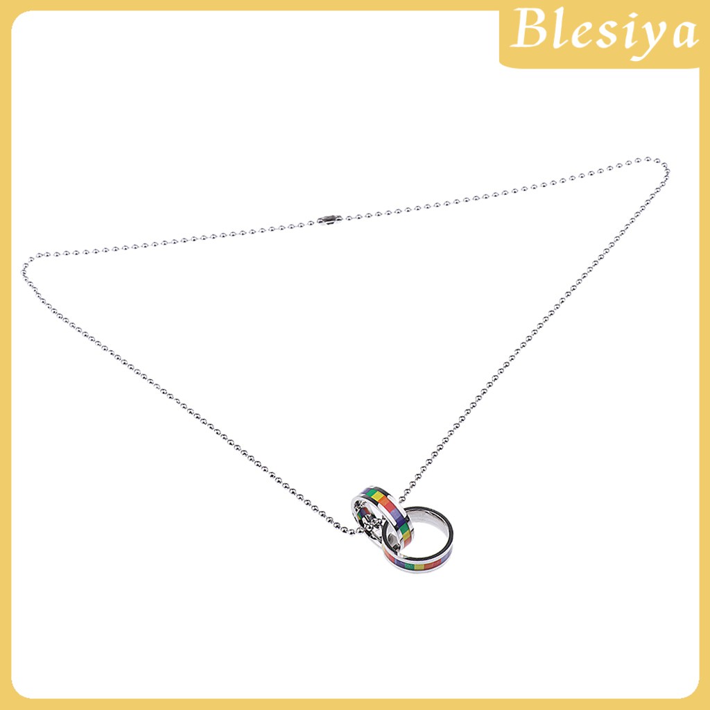 Vòng cổ Mặt Nhẫn Cầu Vồng LGBT