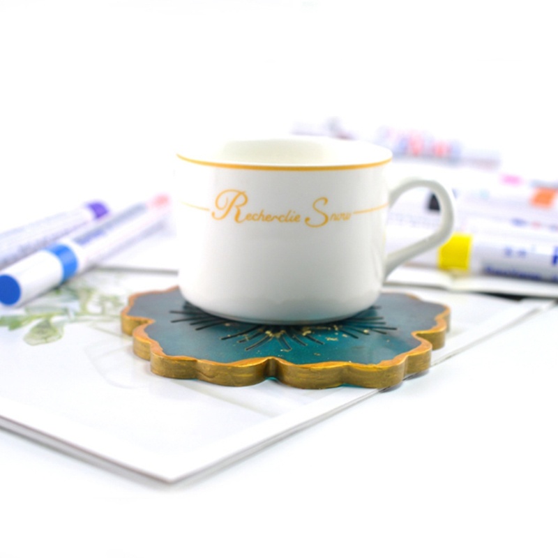 Bộ 12 bút vẽ graffiti acrylic màu ánh kim có thể vẽ lên bền mặt resin epoxy tiện lợi