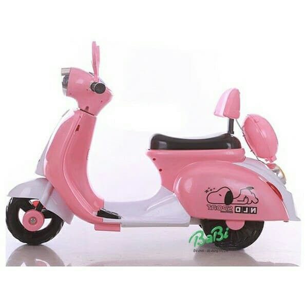 [SIÊU SALE]  Xe máy điện Vespa kiểu mới (có đèn + nhạc + tựa lưng)