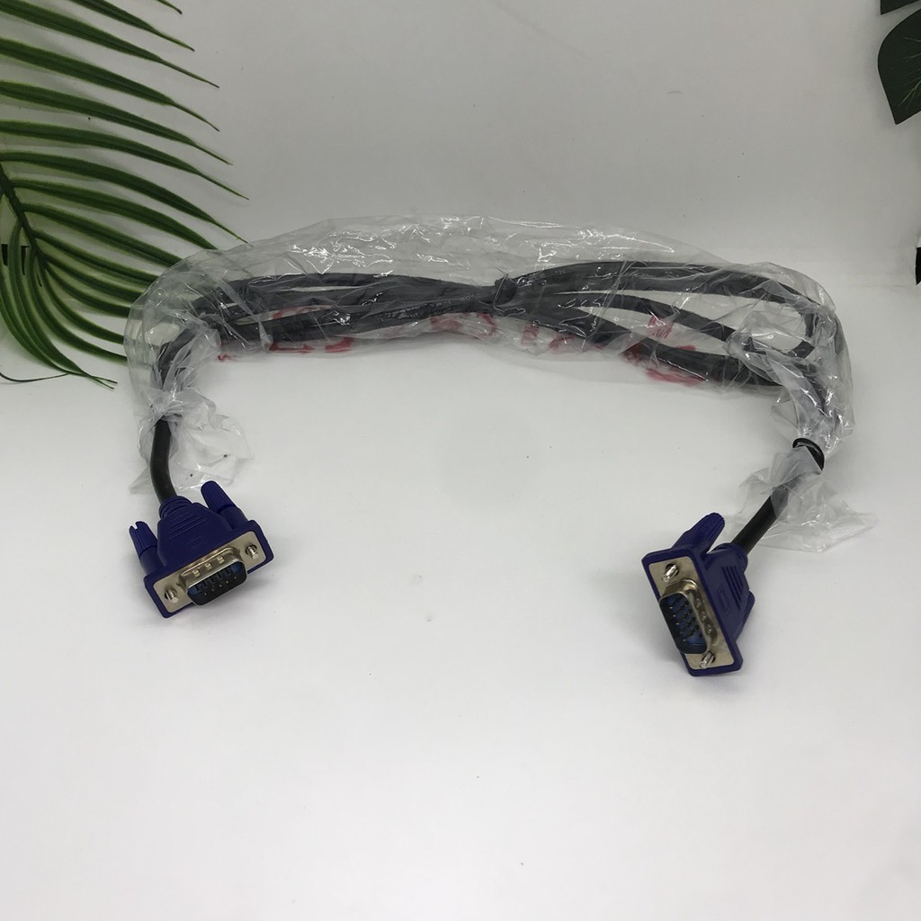 Dây tín hiệu màn hình cổng vga chuẩn 3+2 dài 1,5m, Dây cáp máy tính vga