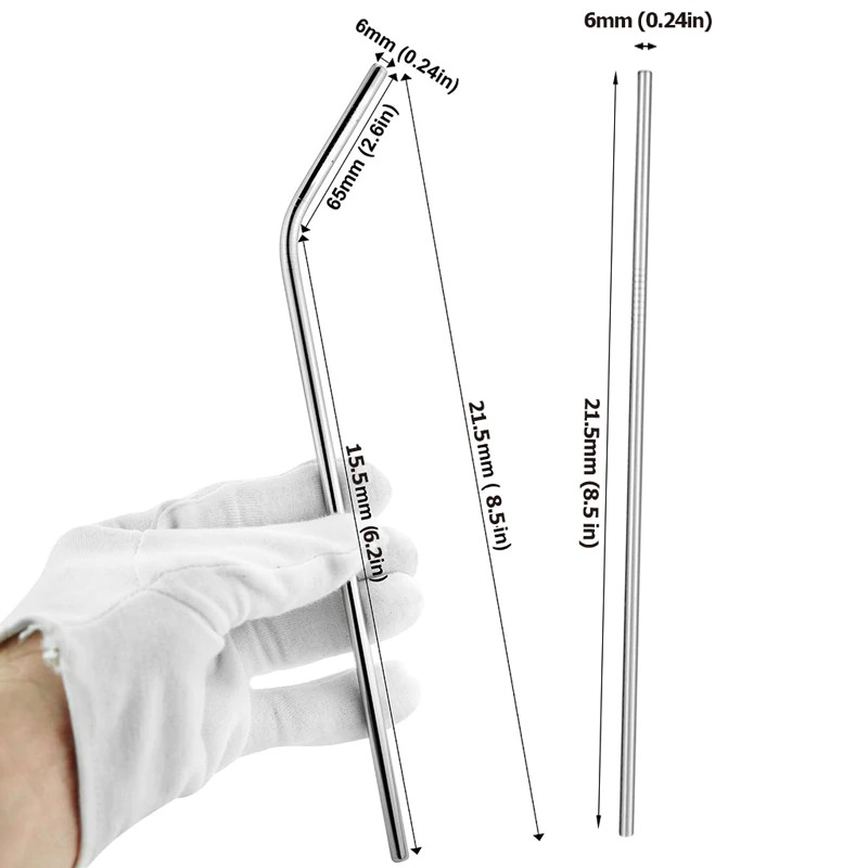 Set ống hút inox kèm cọ rửa