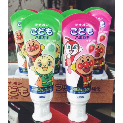 Kem đánh răng Lion cho bé, nuốt được