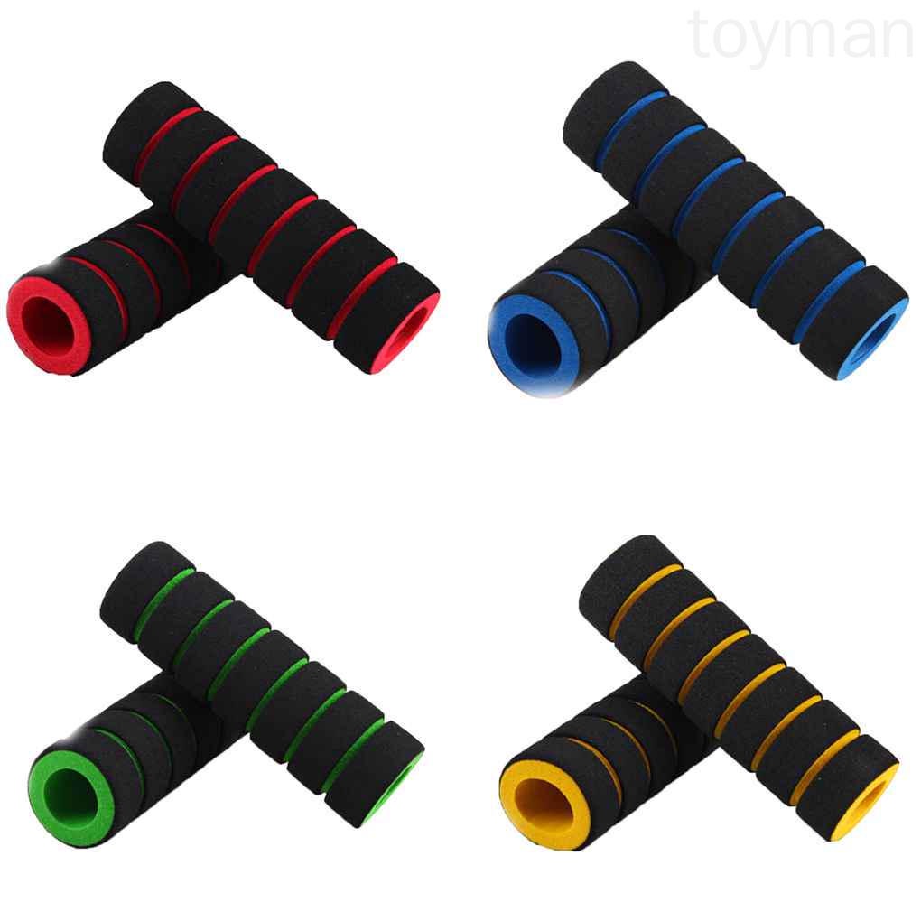 1 Cặp Vỏ Bọc Tay Cầm Xe Đạp Leo Núi Bằng Xốp Mềm Chống Trượt Nhiều Màu