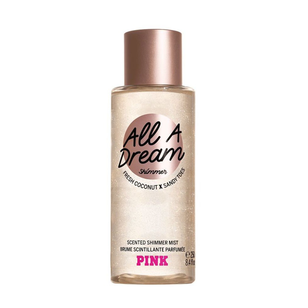 Nước Hoa Xịt Thơm Toàn Thân Có Nhũ Kim Victoria's Secret PINK All A Dream Shimmer Body Mist 250ml (Mỹ)