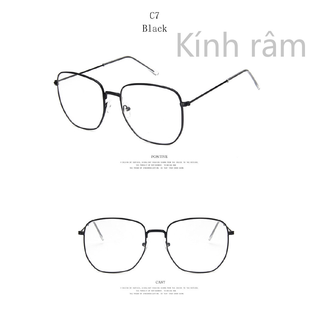 Kính mát gọng kim loại chống nắng UV400 cho nam &amp; nữ