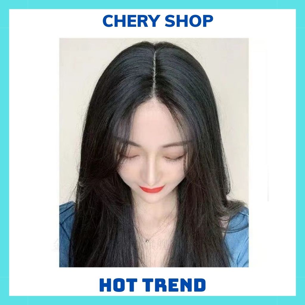 Tóc giả nữ đẹp ❤️❤️ FREESHIP ❤️❤️ nguyên đầu thẳng 2 mái hất cúp kèm ảnh thật mã 2061