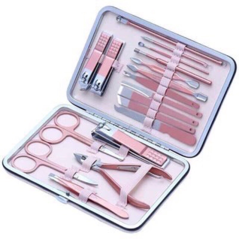 Bộ dụng cụ cắt bấm móng tay chân đa năng 18 món cho cả gia đình, siêu tiện lợi