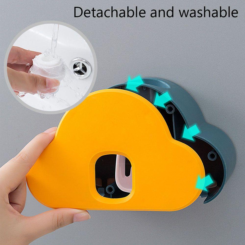 ZAIJIE Multicolor Automatic Toothpaste Dispenser Home Toothpaste Holder Toothpaste Squeezer Set Wall Suction Wall-mounted Adhesive Non-toxic Toothbrush Rack/Multicolor