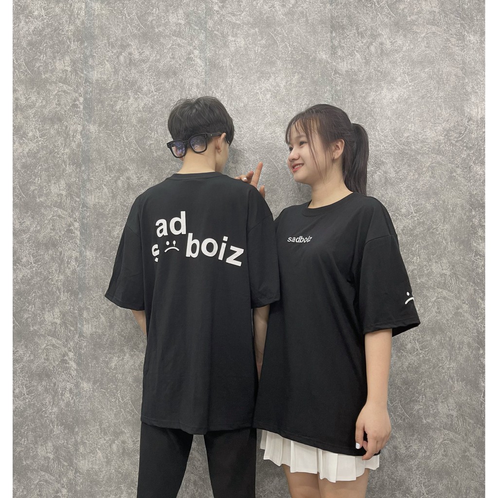 Áo Thun Tay Lỡ Áo Phông Nam Nữ Sadboiz Đen Unisex Full Tag